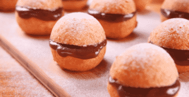 Bolinhas com Creme de Chocolate