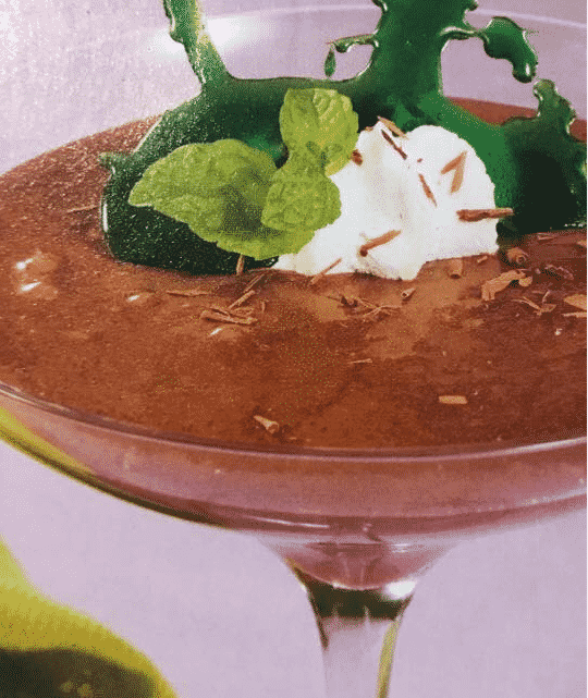 Mousse de Chocolate e Menta
