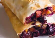 Strudel de Frutas com Chocolate